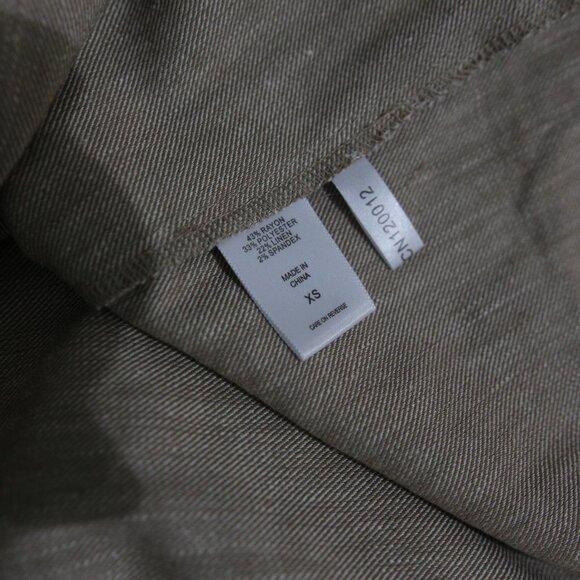 Tan Beige Light Brown A-line retro puffed sleeve dress, pre-owned,worn once - Picture 8 of 10